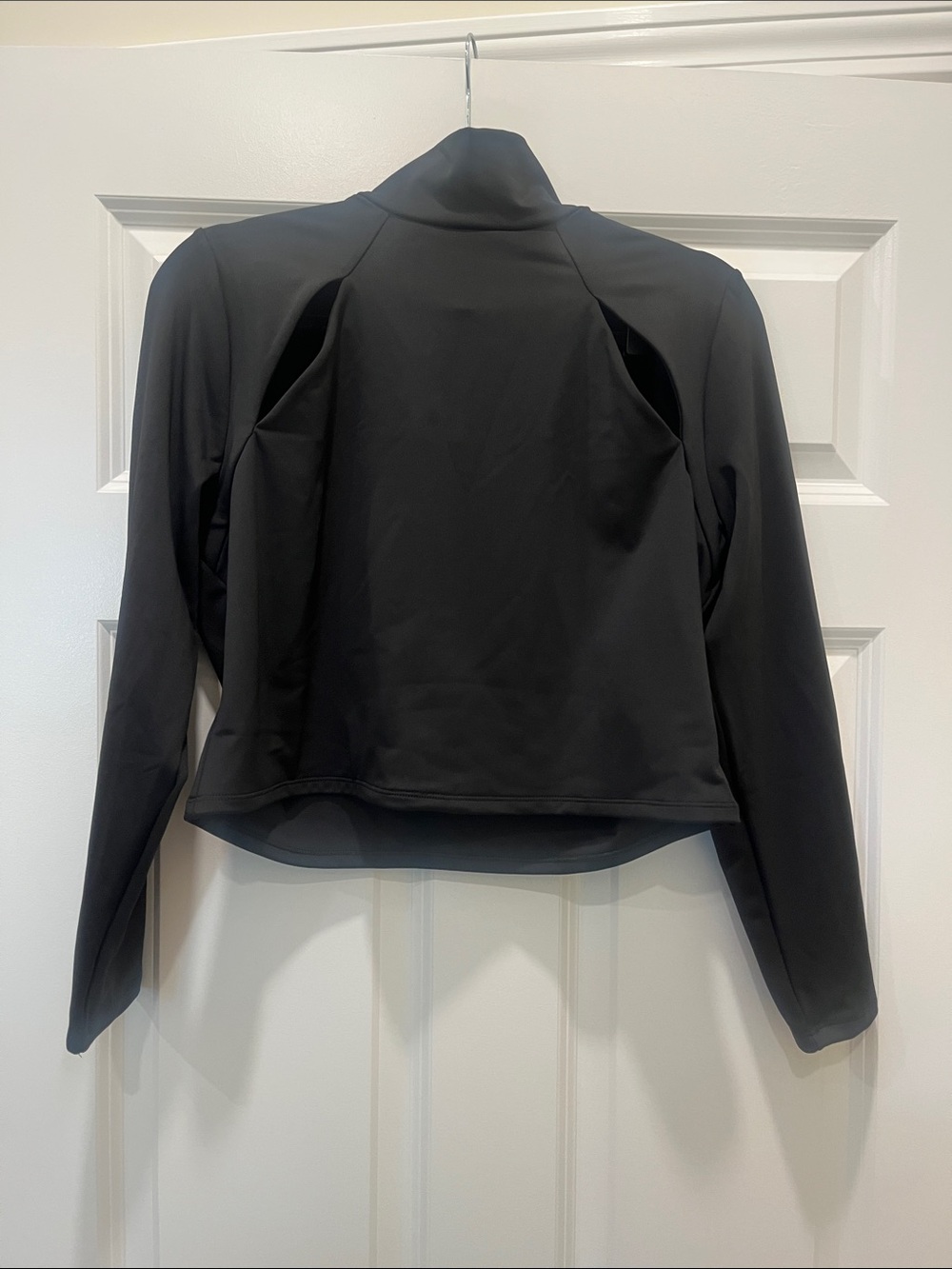 Express body contour mock neck top